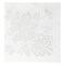 Hoffmaster 8.5" Linen-Like Silver Floral Dinner Napkins 300 PK 125040 - alternate 1
